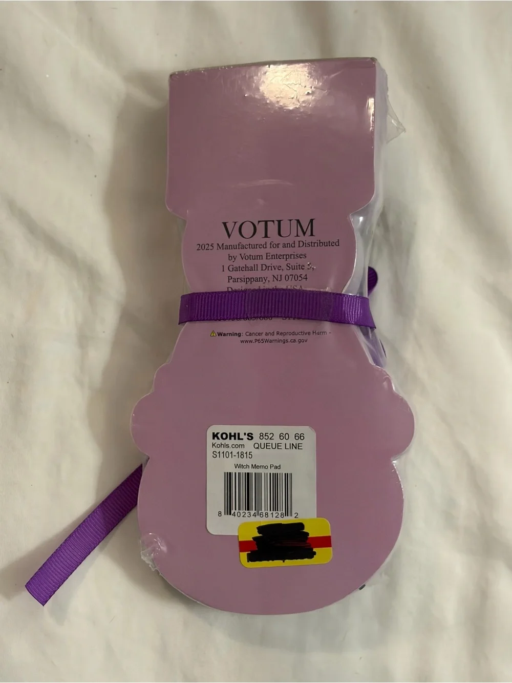 Votum Witches Brew Halloween Notepad and Witch Pen Set New